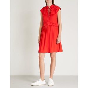 Maje Sleeveless Crepe Dress